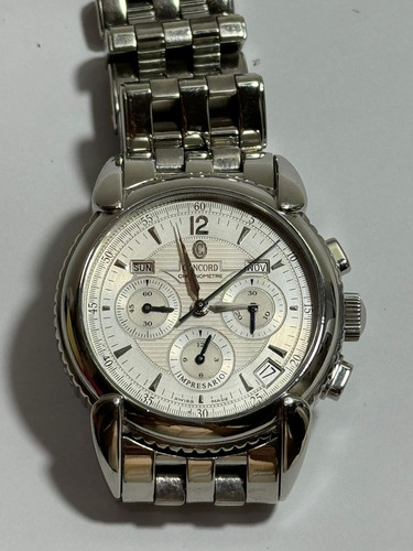Reloj Concord Impresario Zenit 44559510 Acero Inoxidable/plateado Acero Inoxidable Blanco (Usado)