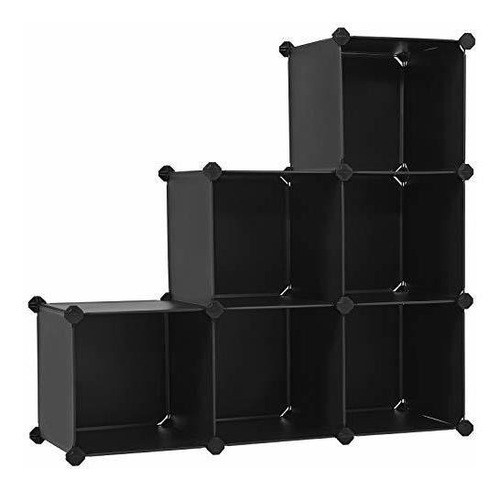 Songmics Cube Storage Organizer 6cube Armario Storage Shelve Color Black