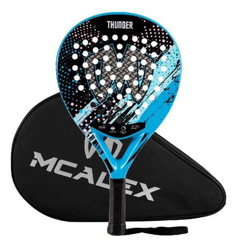 Raqueta De Pádel Mcalex, Tenis Pop, Cara De Grano De Fibra D