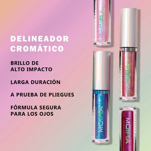 Deineador De Ojos En Gel Chromatic Show Liner Moira Acabado Cromático Color On Cloud 9 009