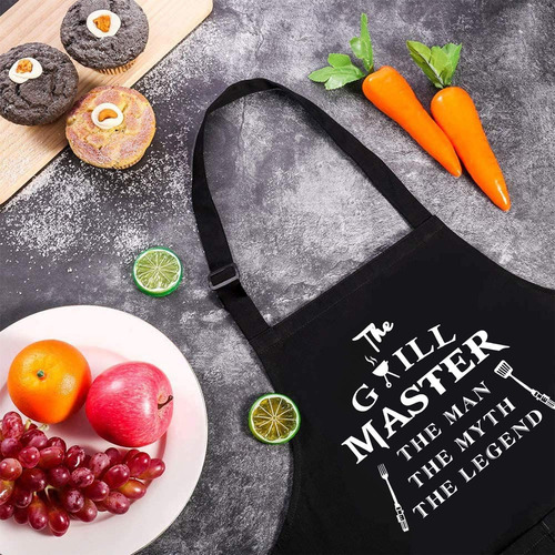 Funny Bbq Black Adjustable Kitchen Cooking Chef Aprons For M