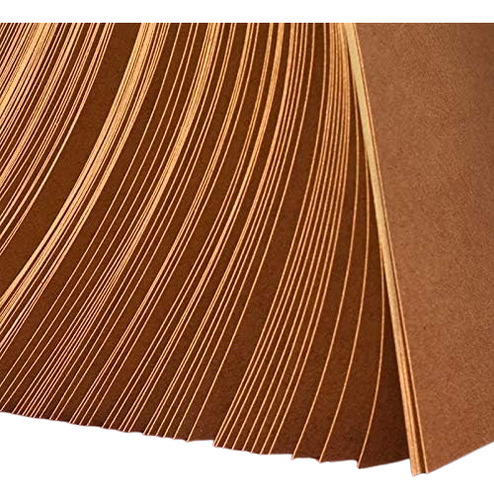100 Hojas Tamaño Tabloide Rebasado 12 X 18 Kraft 275 Gramos