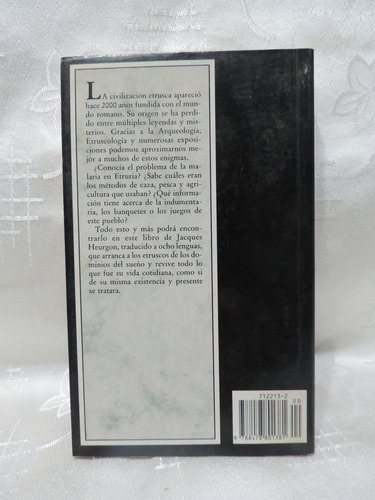 La Vida De Los Etruscos Jacques Heurgon (Usado)