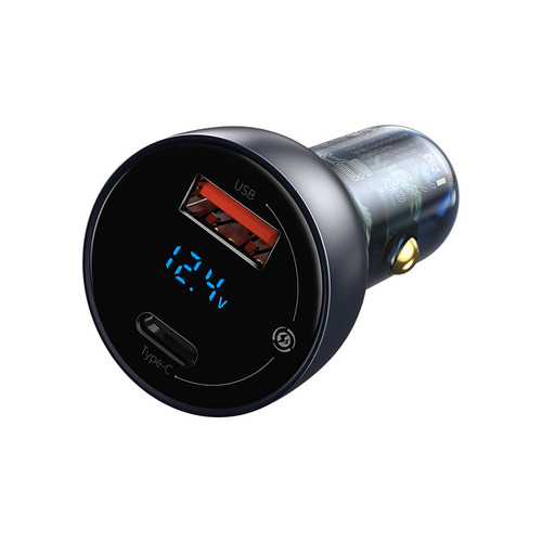 Cargador Auto Pps Qc 3.0 65w/30w + Cable Usb C 100w - Baseus