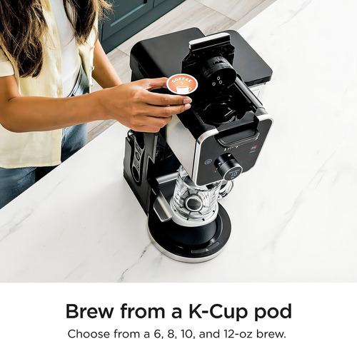 Cafetera Ninja Dualbrew Pro De 12 Tazas 4 Estilos Cfp300 Negro