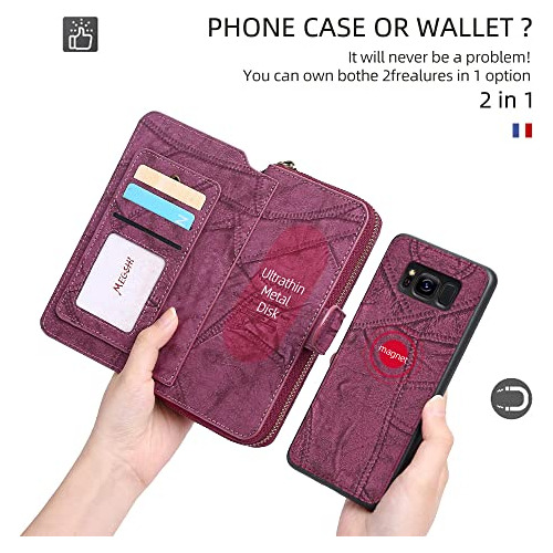 Funda Para Samsung Galaxy S8 Vino Rojo S 8 8s Edge Piel Sint