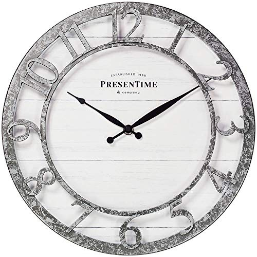 Presentime Y Co Reloj De Pared Serie Farmhouse De 13  , Movi