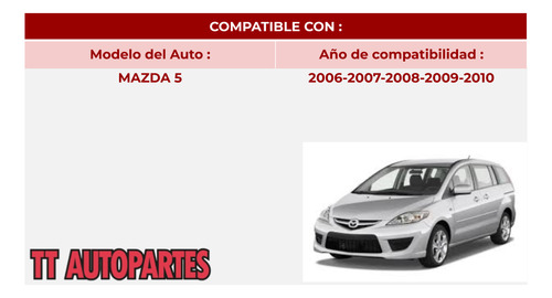 Par Espejo Mazda 5 2006-06-2010-10 Electrico 5pin Ore