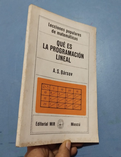 Libro Mir Que Es La Programacion Lineal Barsov