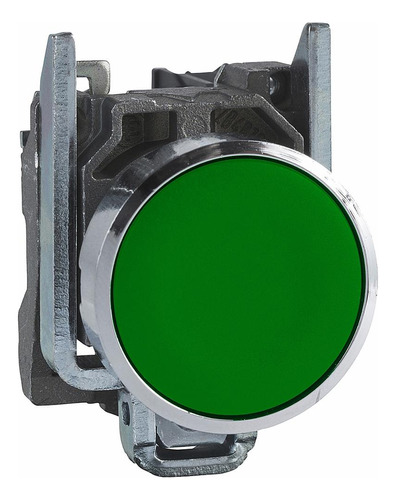 Pulsador Schneider Metalico Rasante Verde 1na Xb4ba31
