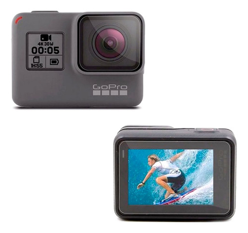 Película Protetora De Lente E Lcd Gopro Hero 5/6/7 Black