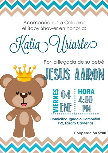 Invitación Baby Shower Tarjeta Digital Cumpleaños