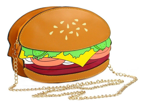 Imagen 1 de 7 de Bolsa En Forma De Hamburguesa Crossbody Kawaii