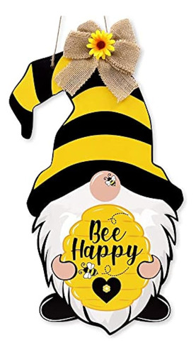 Zingoetrie Bumble Bee Gnomos Cartel De Puerta Regalos De Abe