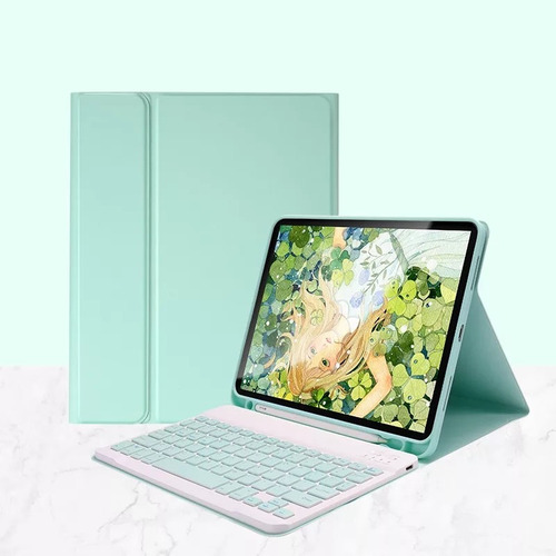 Imagen 4 de 5 de Funda Para iPad Air 5 Generación 10.9 + Teclado Español