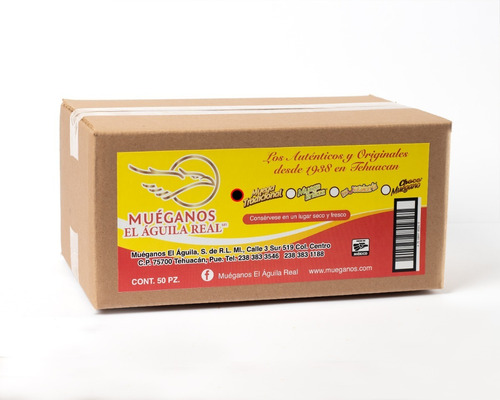 En barra El Aguila Real Muégano Tradicional  natural sin gluten sin sal 45 g