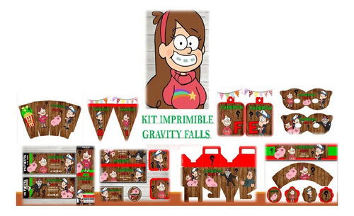 Kit Imprimible Para Tu Fiesta De Gravity Falls