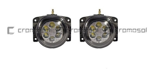 Juego Faros Auxiliares Fiat Strada Working 07-14 S/sop 6 Led