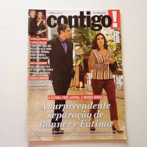 Revista Contigo 2137 William Bonner Fátima Bernardes G516