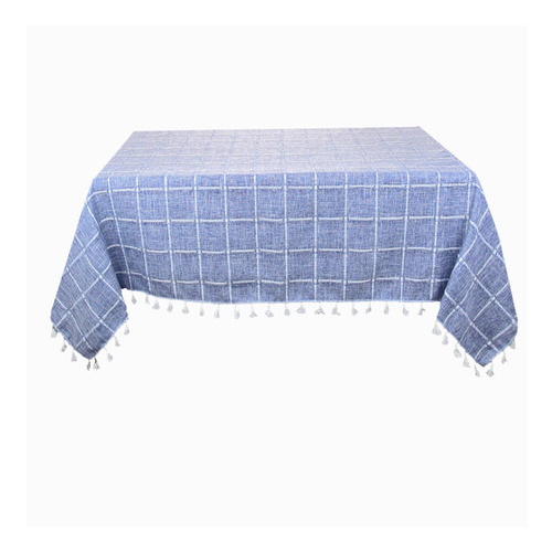 Mantel Tassel Square 160x350cm Color Azul