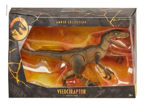 Velociraptor Jurassic Park Amber Collection Nuevo 