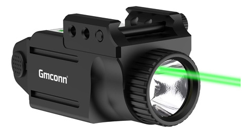 Gmconn Linterna De Pistola Láser Verde Luz Led Blanca Combin