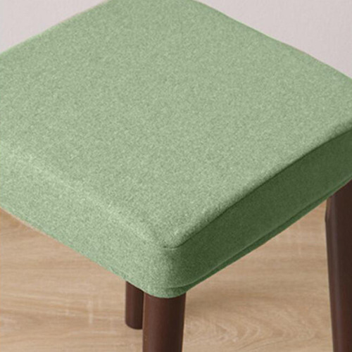 Taburete De Tocador De Color Sólido Funda Lavable Verde B