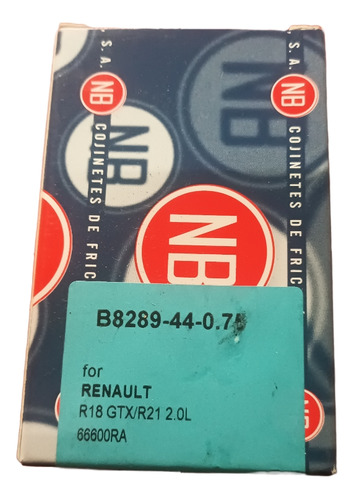 Conchas De Biela Renault 18gtx/21 2.0 Std