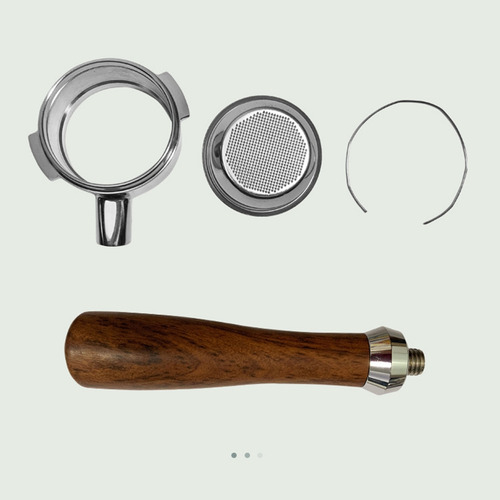 Portafiltro De Mango Sin Fondo De Madera Maciza Para Cafeter