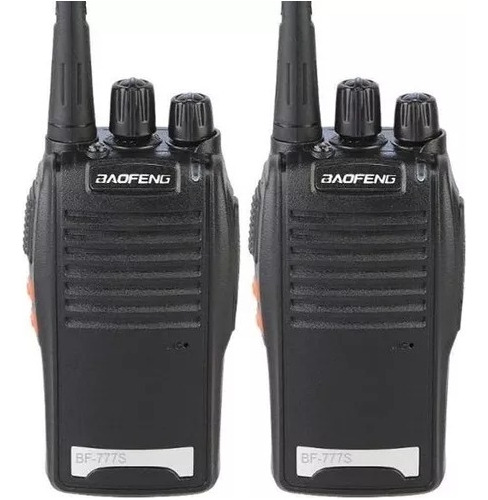 Radio Comunicaciones Baofeng X 2 Bf 777s Negro 3km Boquitoki