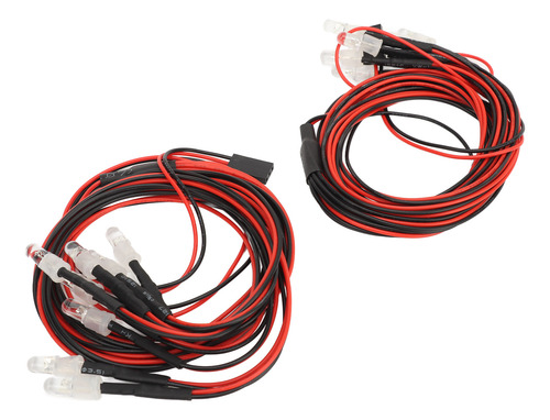 Kit De Iluminación Rc De 8 Led, Juego De 2 Luces De Coche Un