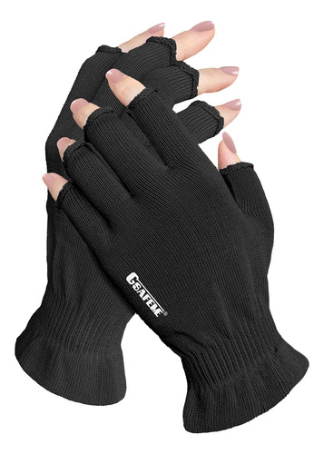 Guantes De Manicura De Gel Anti Uv Sin Dedos, Guantes Uv Par