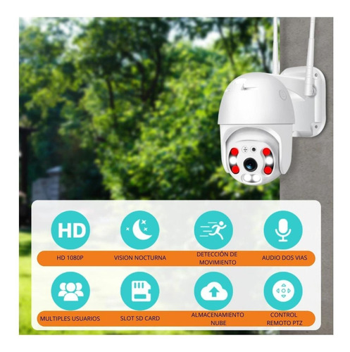 Imagen 3 de 10 de Pack X2 Camara De Seguridad Inalambrica Wifi Full Hd