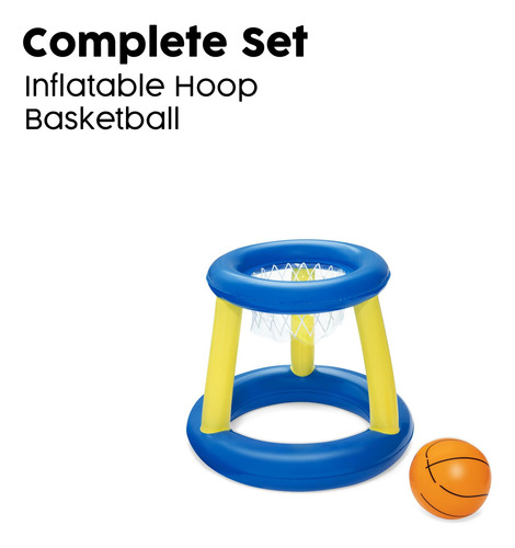 Juego De Natación Inflable Baloncesto Piscina Flotante 10