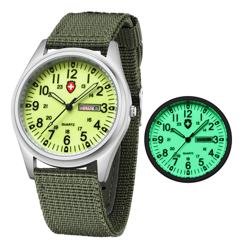 Gosasa Relojes Militares Unisex Correa De Nailon Textil Depo