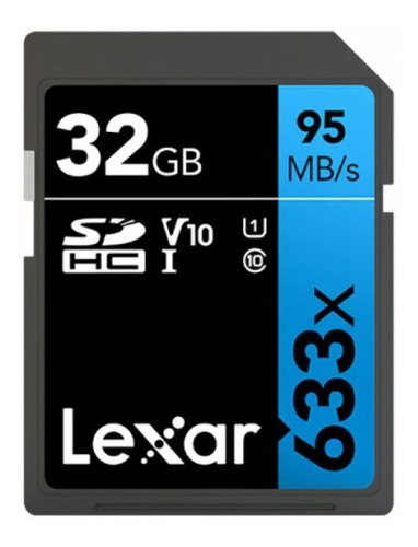 Cartão De Memória Sd 32gb Lexar Original 95mb/s 633x Sdhc