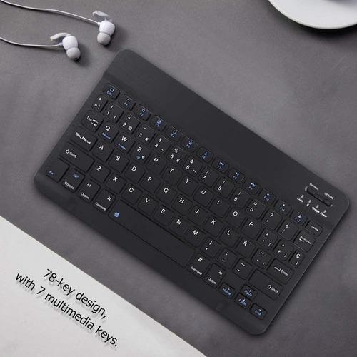 Imagen 8 de 9 de Mini-teclado Ultra Delgado Bluetooth Español Inalambrico