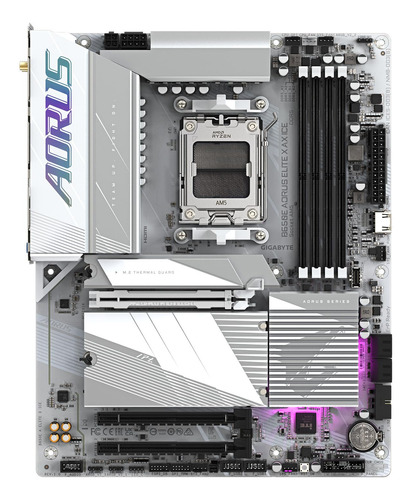 Placa-mãe Gigabyte B650e Aorus Elite X Ax Ice Am5 Lga 1718