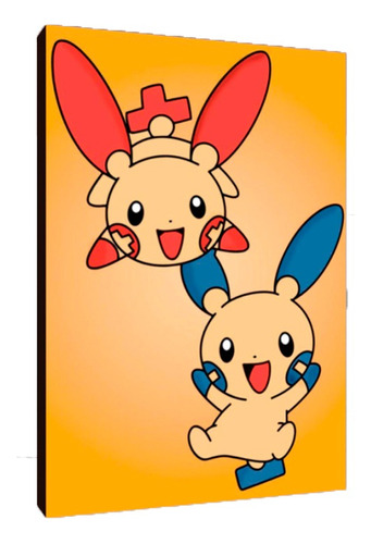Cuadros Poster Pokemon Plusle Minun 60x90 (mun 2)