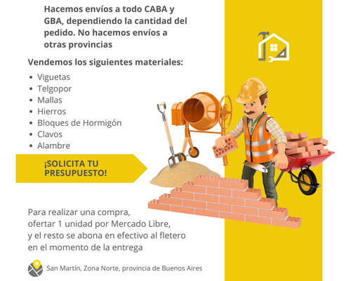 Viguetas Pretensadas De Hormigon - 2 Metros