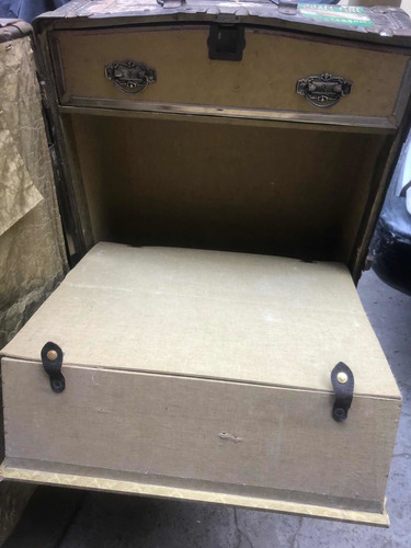 Imagen 8 de 10 de Baúl Ropero De Madera Y Filos De Bronce Antiguo A 700 Soles