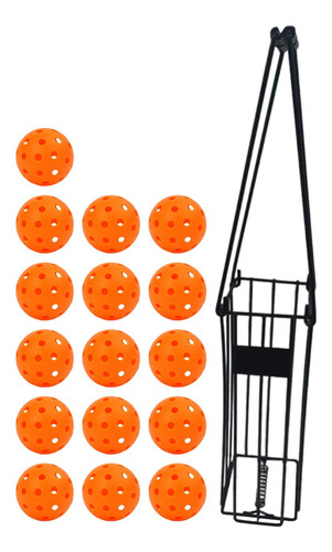 Cesta De Pickleball Retriever, Recogida De Tenis, Naranja