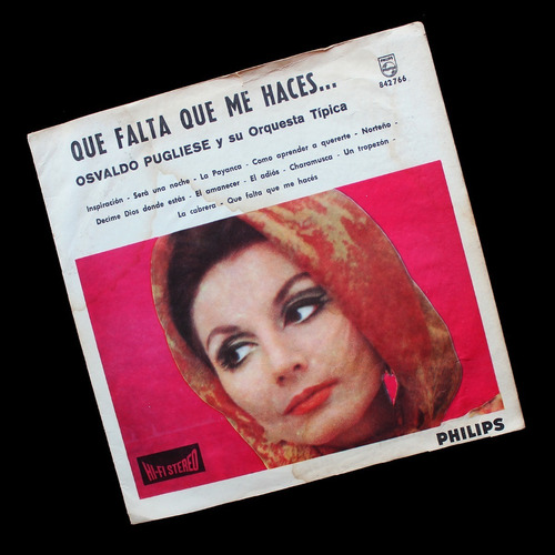 ¬¬ Vinilo Tango Osvaldo Pugliese Que Falta Que Me Hacés Zp 