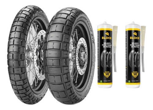 Par Pneus 120/70r19 +170/60r17 Scorpion Rally Str + Selantes