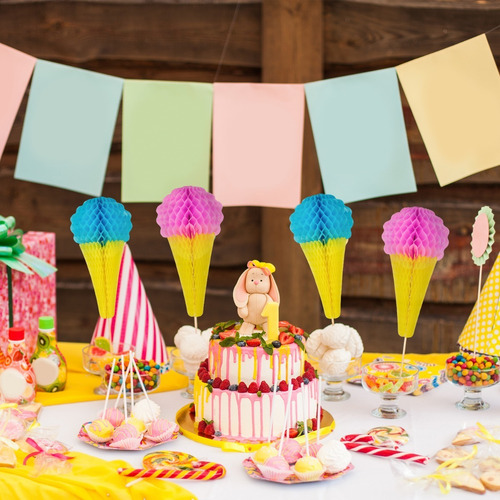 Papel Picado - Helado Artesanal 10 Piezas