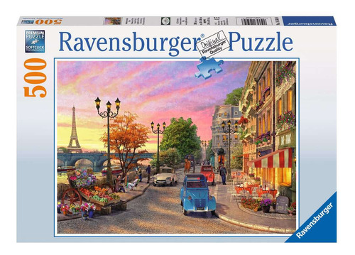 Rompecabezas Paisaje Atardecer París 500 Pzas Ravensburger