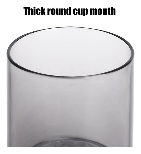 Acrylic Cup Round Wine Shape Bottom Reusable Tea Milk Mug