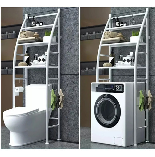 Imagen 9 de 9 de Estante De Lavadora Baño Lavanderia Organizador Multiusos
