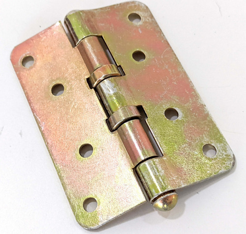 Imagen 8 de 8 de Bisagras Munision 100 X 75 X 2mm Zincado Amarilo Liviana X3
