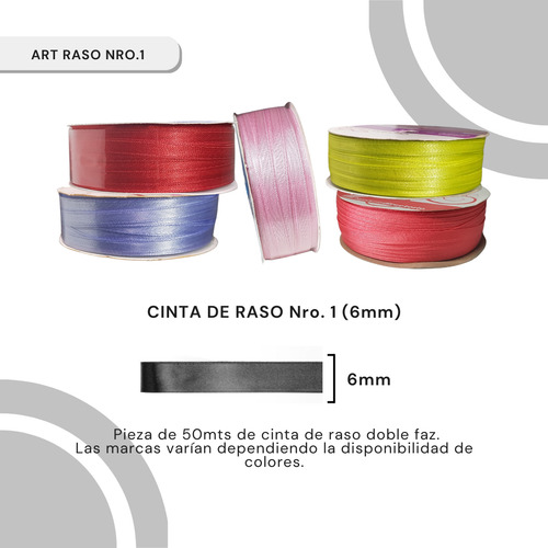 Cinta De Raso Doble Faz N°1 6mm X Rollo De 50mts Rosa Egipcio